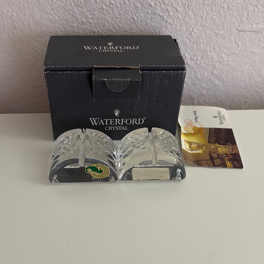 Waterford Crystal lismore place card holder Clear Crystal